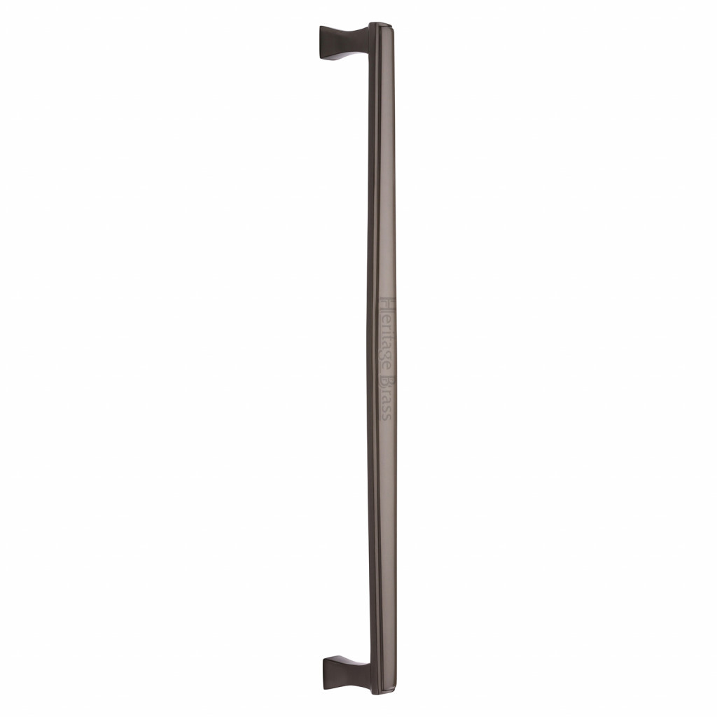 M Marcus Heritage Brass Deco Design Bolt Through Fixing Pull Handle 483mm length